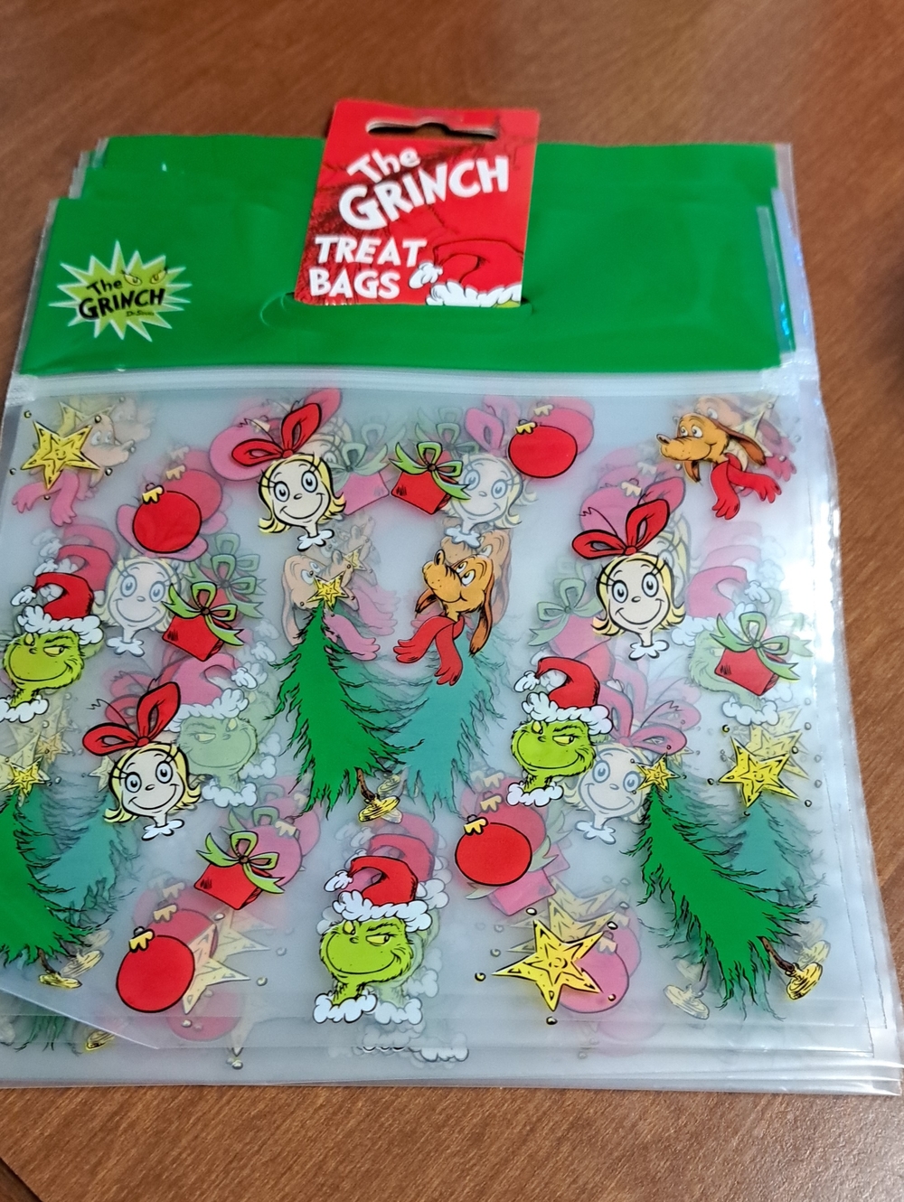 The Grinch Holiday Treat Bags - Pack of Party Favor Bags